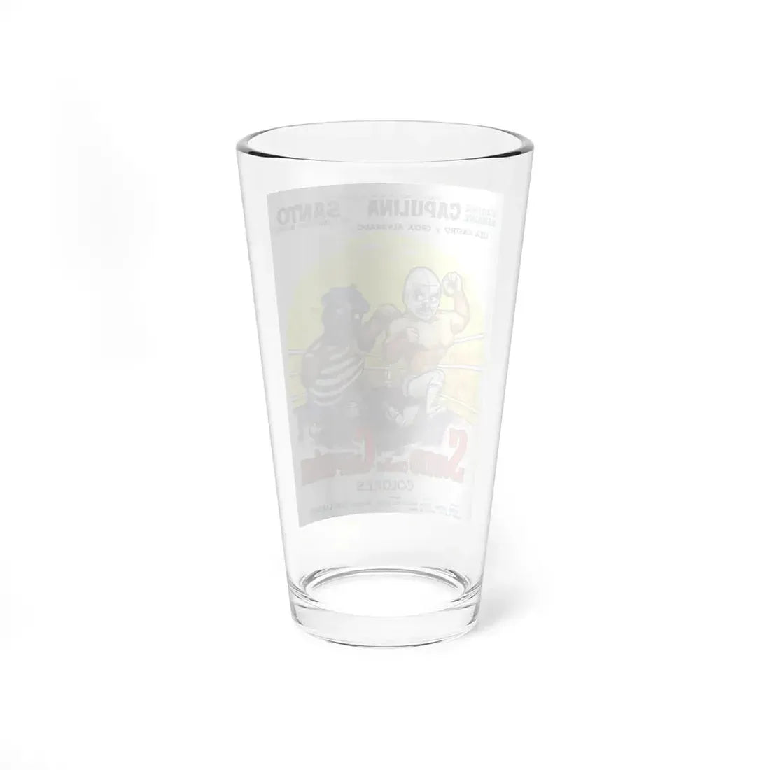 SANTO VS CAPULINA 1969 Movie Poster - Pint Glass 16oz - Go Mug Yourself