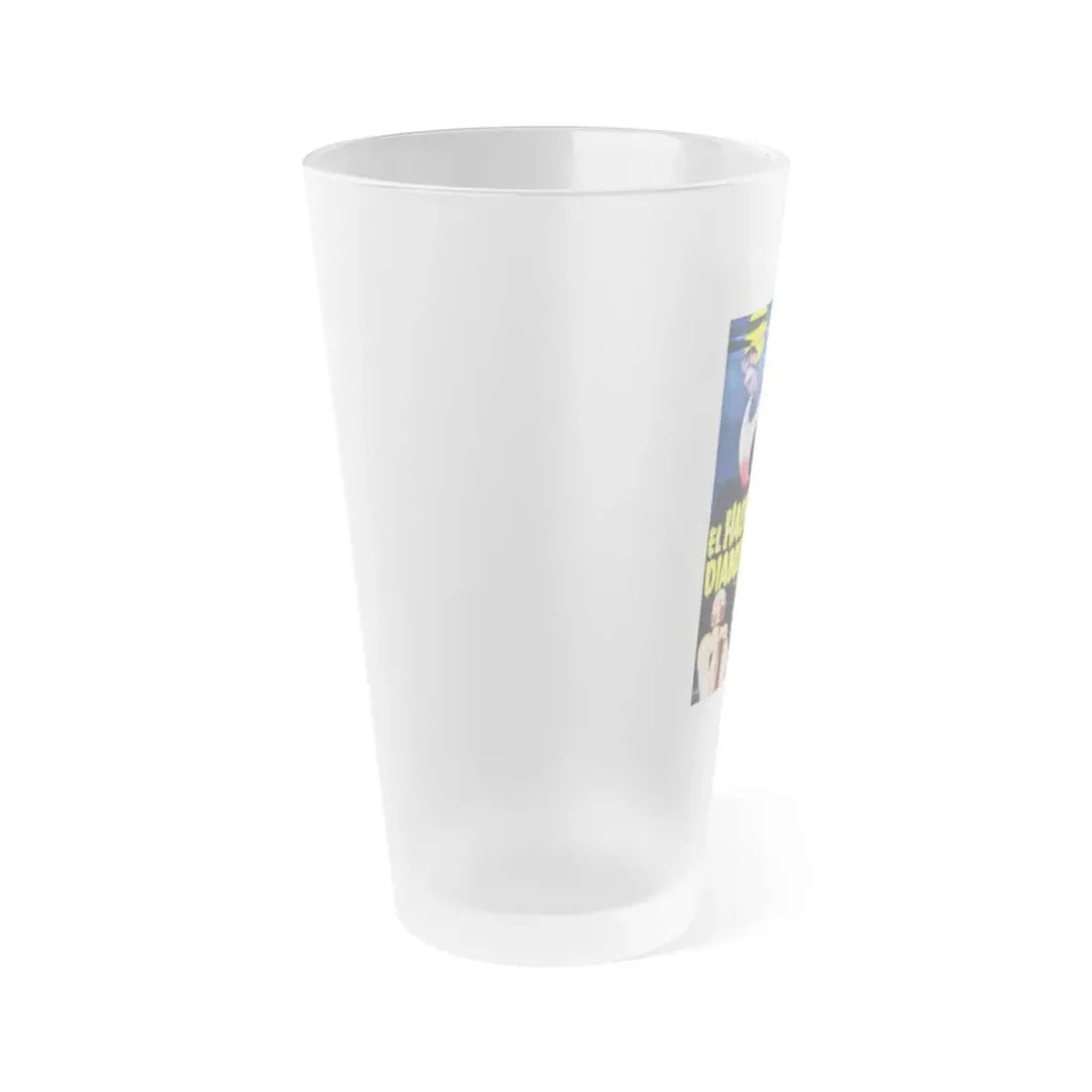 SANTO VS THE DIABOLICAL HATCHET 1965 Movie Poster - Frosted Pint Glass 16oz - Go Mug Yourself
