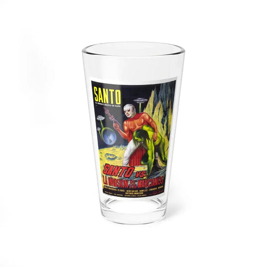 SANTO VS THE MARTIAN INVASION 1967 Movie Poster - Pint Glass 16oz 16oz - Go Mug Yourself