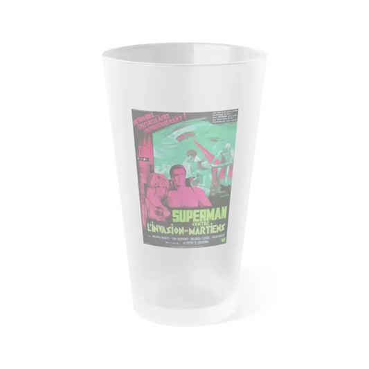 SANTO VS THE MARTIAN INVASION (2) 1967 Movie Poster - Frosted Pint Glass 16oz 16oz Frosted - Go Mug Yourself