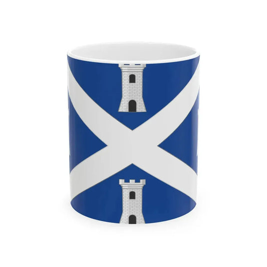 SantOmobono Terme-Bandiera (Italy) White Coffee Mug 11oz - Go Mug Yourself