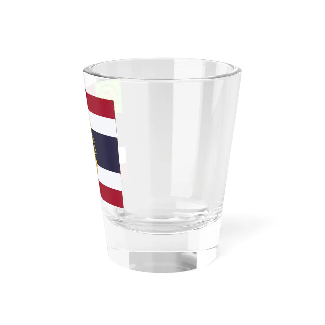 Saradul Dhvaj Regimental colours of the Wild Tigers Regiment of Nakhon Si Thammarat Territorial Defence (Cambodia) Shot Glass 1.5oz - Go Mug Yourself