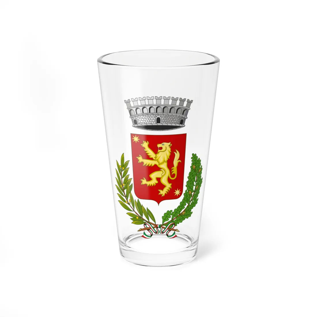 Sarteano-Stemma (Italy) (Coat of Arms) Pint Glass 16oz 16oz - Go Mug Yourself