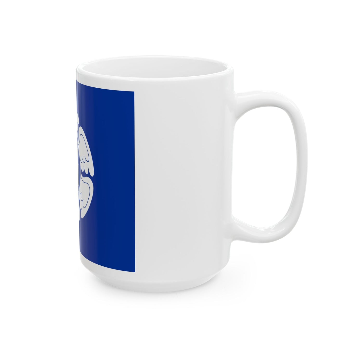 Satakunnan Lennoston lippu (Finland) White Coffee Mug-Go Mug Yourself