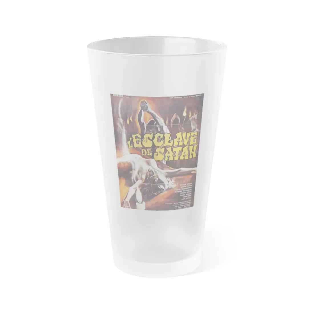 SATAN'S SLAVE (2) 1976 Movie Poster - Frosted Pint Glass 16oz - Go Mug Yourself