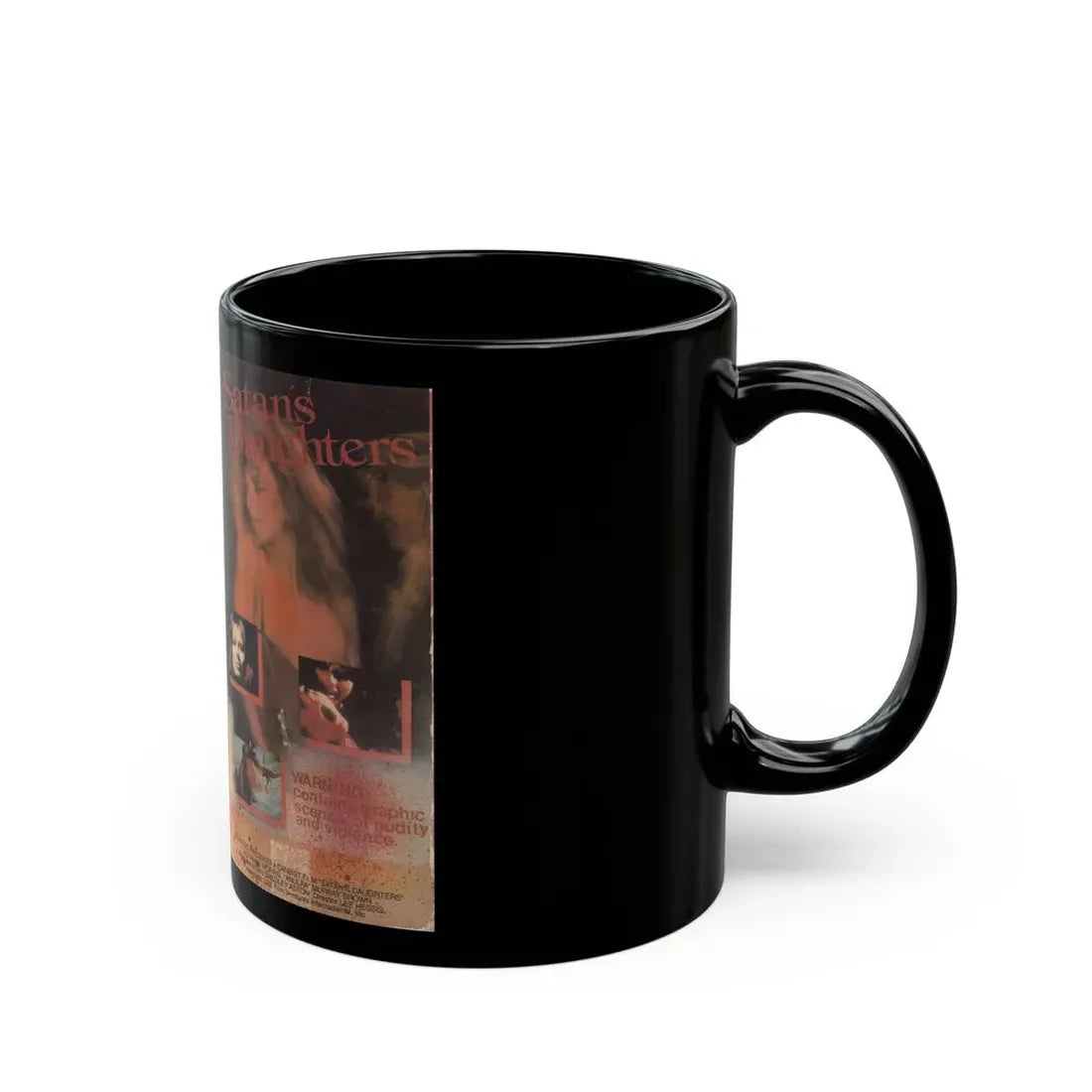 SATANS DAUGHTERS (VHS COVER) - Black Coffee Mug - Go Mug Yourself