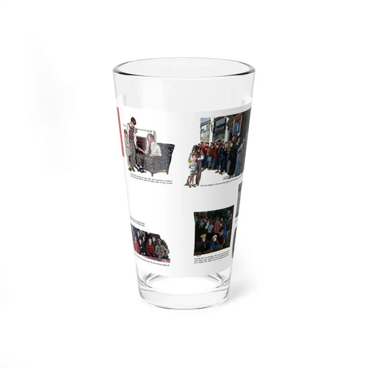 Saturday Movie, Woman's Day, September 1947 (Magazine Illustration) Pint Glass 16oz 16oz - Go Mug Yourself