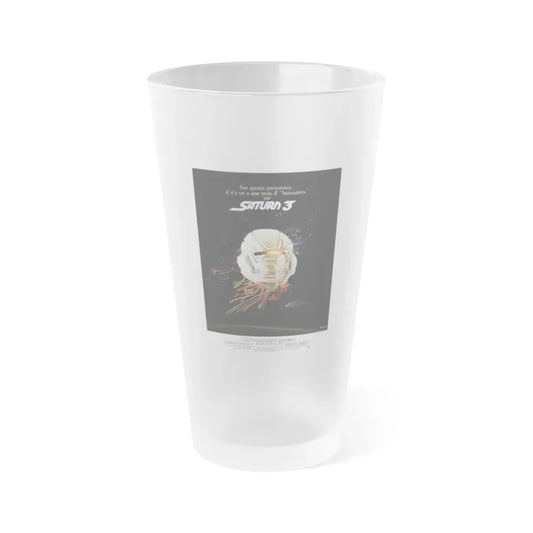 SATURN 3 (FRENCH) 1980 Movie Poster - Frosted Pint Glass 16oz 16oz Frosted - Go Mug Yourself