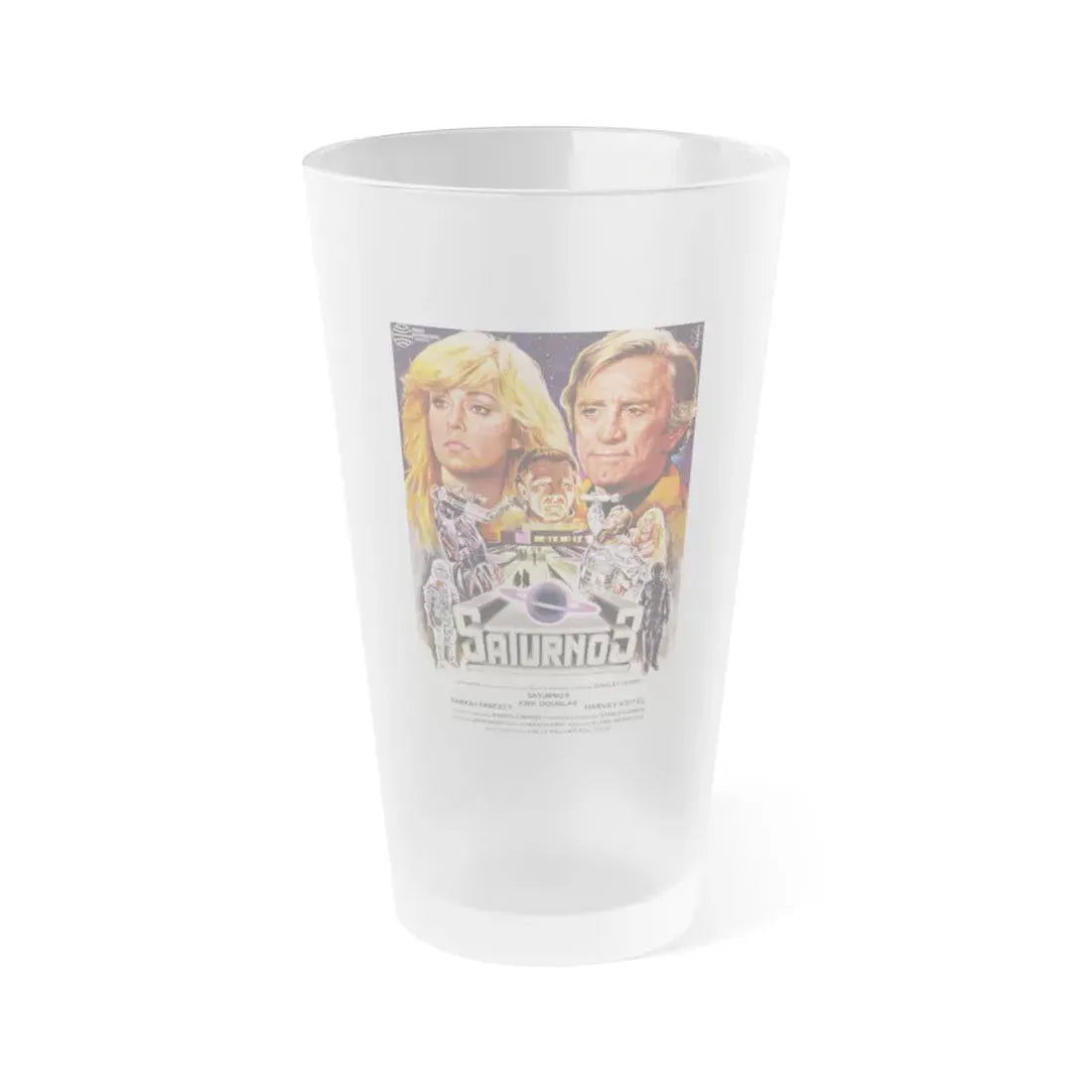 SATURN 3 (SPANISH) 1980 Movie Poster - Frosted Pint Glass 16oz 16oz Frosted - Go Mug Yourself