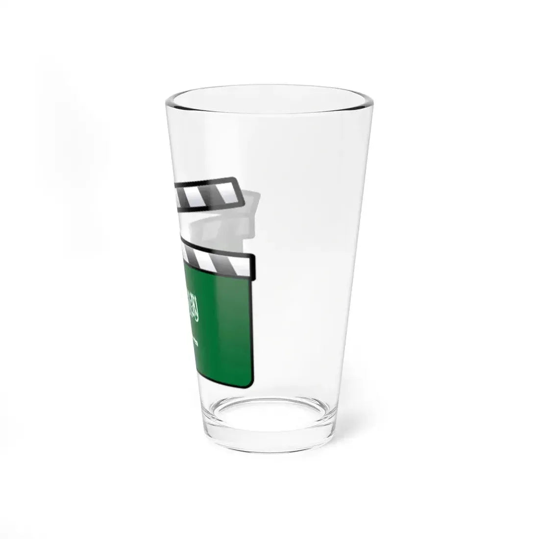 Saudi Arabia film clapperboard (Saudi Arabia) Pint Glass 16oz - Go Mug Yourself