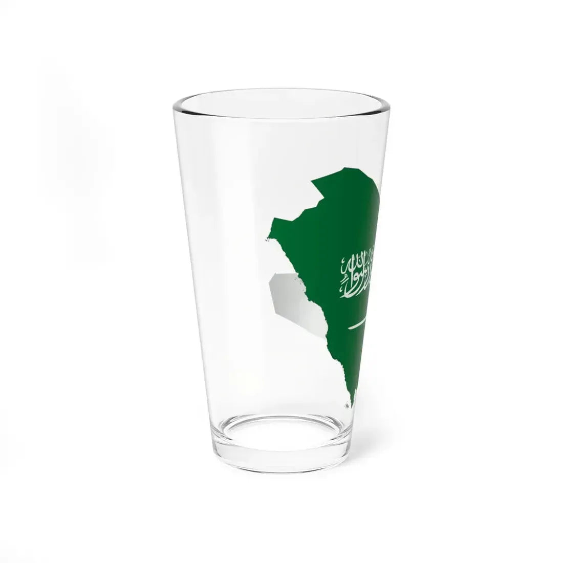 Saudi Arabia-Flagmap (Saudi Arabia) Pint Glass 16oz - Go Mug Yourself