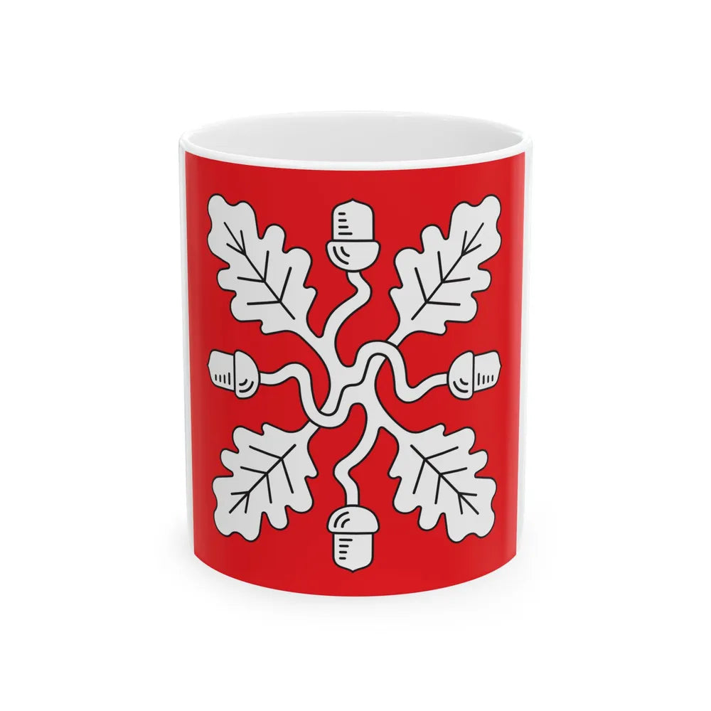 Saue valla lipp (Estonia) White Coffee Mug 11oz - Go Mug Yourself