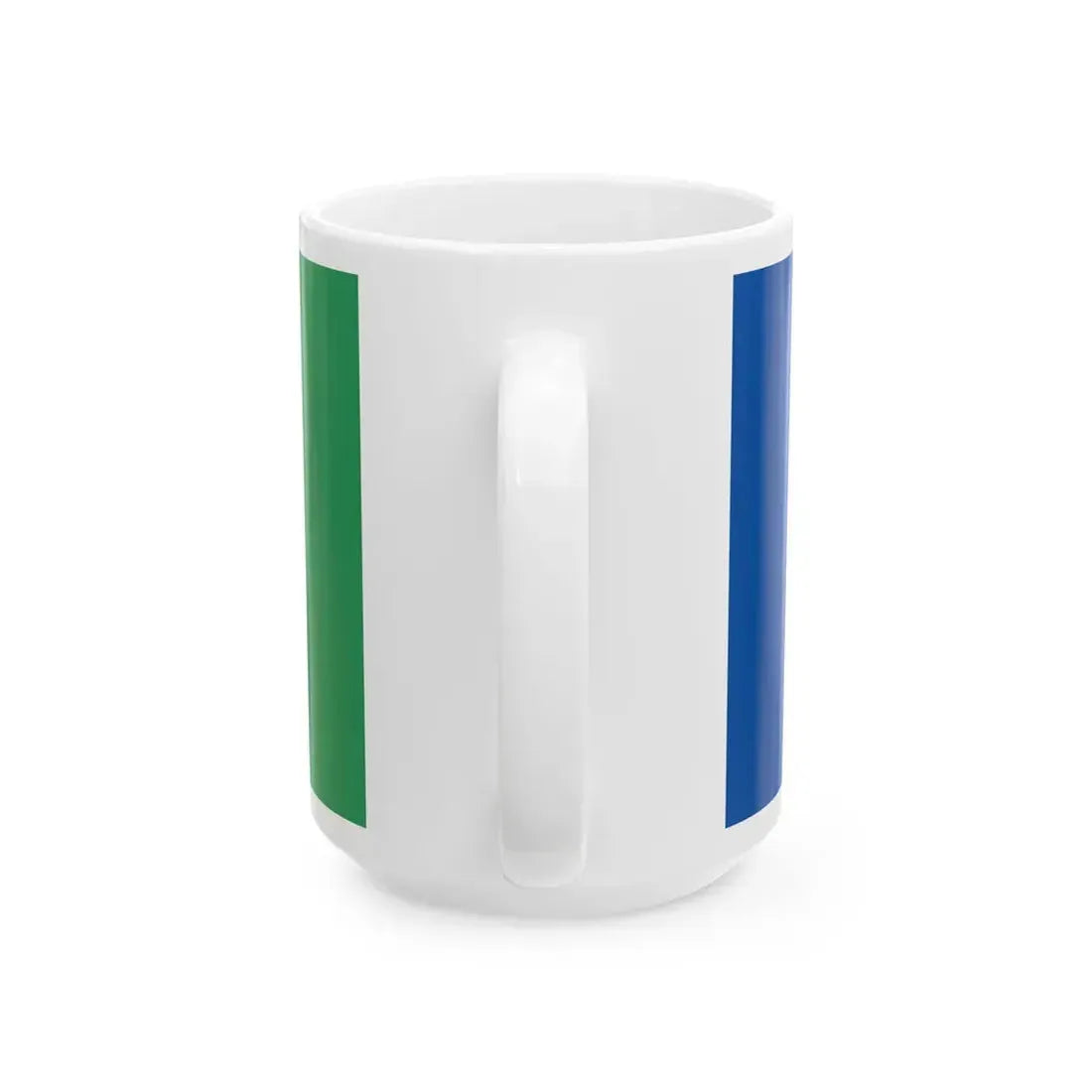 Saulkrastu novada karogs (Latvia) White Coffee Mug - Go Mug Yourself