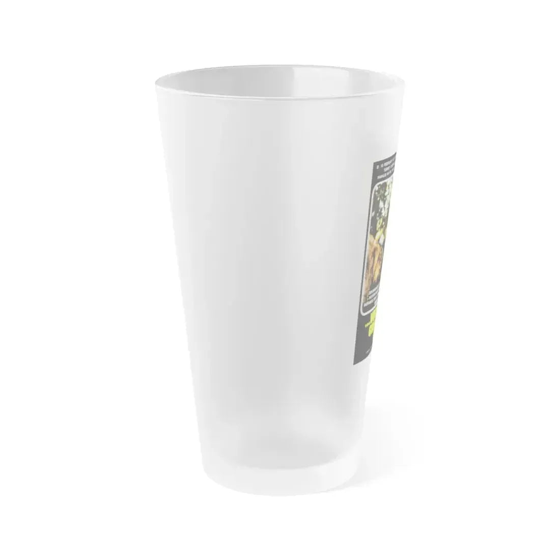 SAVAGE MAN SAVAGE BEAST (DANISH) 1975 Movie Poster - Frosted Pint Glass 16oz - Go Mug Yourself