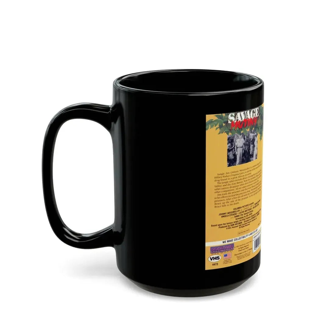 SAVAGE MUTINY (VHS COVER) - Black Coffee Mug - Go Mug Yourself