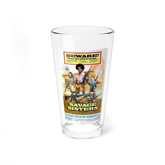 SAVAGE SISTERS (2) 1974 Movie Poster - Pint Glass 16oz 16oz - Go Mug Yourself