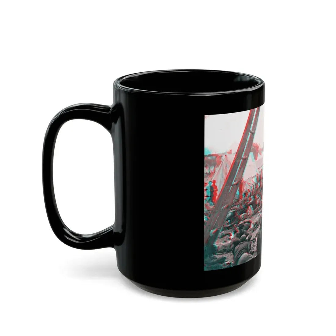 Savage Station, Va. Union Field Hospital After The Battle Of June 27, During The Civil War (U.S. Civil War) Black Coffee Mug - Go Mug Yourself