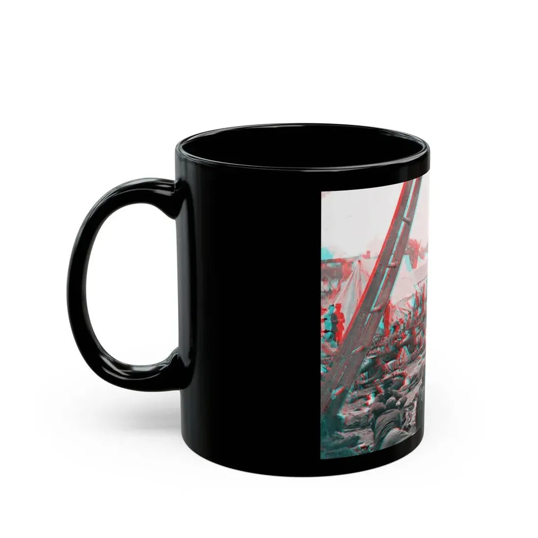 Savage Station, Va. Union Field Hospital After The Battle Of June 27, During The Civil War (U.S. Civil War) Black Coffee Mug - Go Mug Yourself