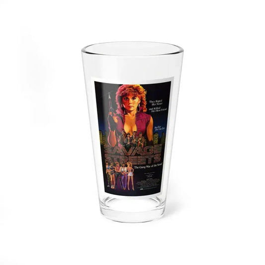 SAVAGE STREETS 1984 Movie Poster - Pint Glass 16oz 16oz - Go Mug Yourself