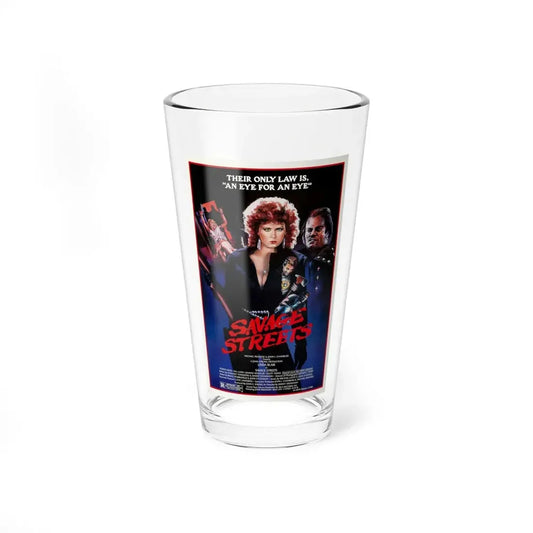 SAVAGE STREETS (3) 1984 Movie Poster - Pint Glass 16oz 16oz - Go Mug Yourself