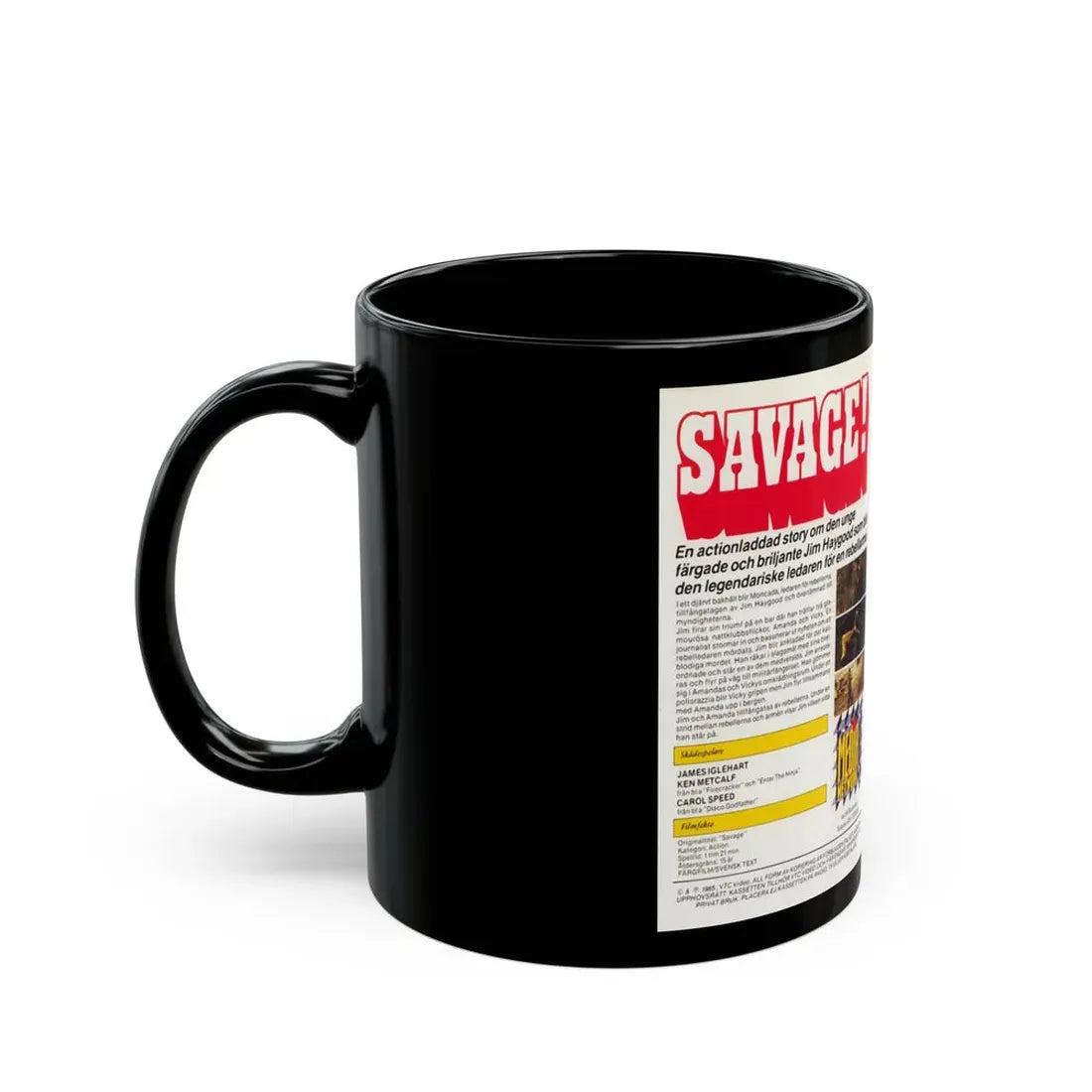 SAVAGE (VHS COVER) - Black Coffee Mug - Go Mug Yourself