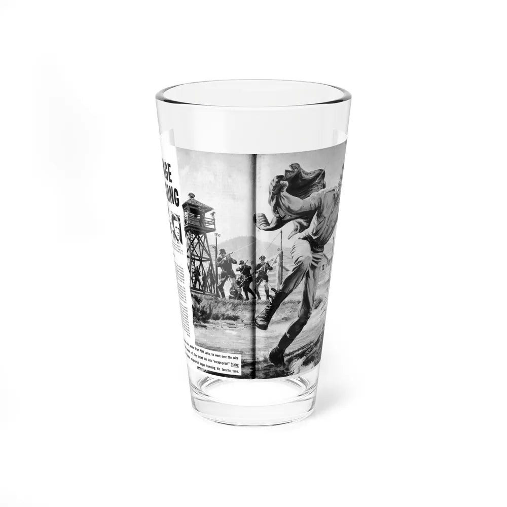 Savage War-Song of Major Jerry Sage, Real Combat, April 1968 (Magazine Illustration) Pint Glass 16oz 16oz - Go Mug Yourself