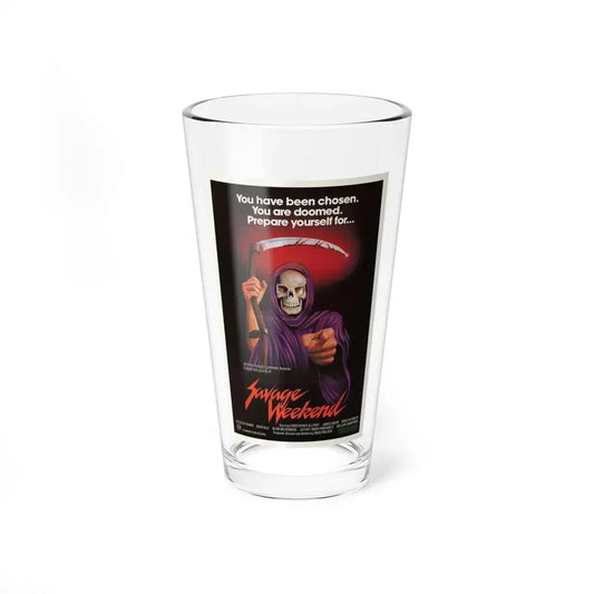 SAVAGE WEEKEND 1979 Movie Poster - Pint Glass 16oz 16oz - Go Mug Yourself