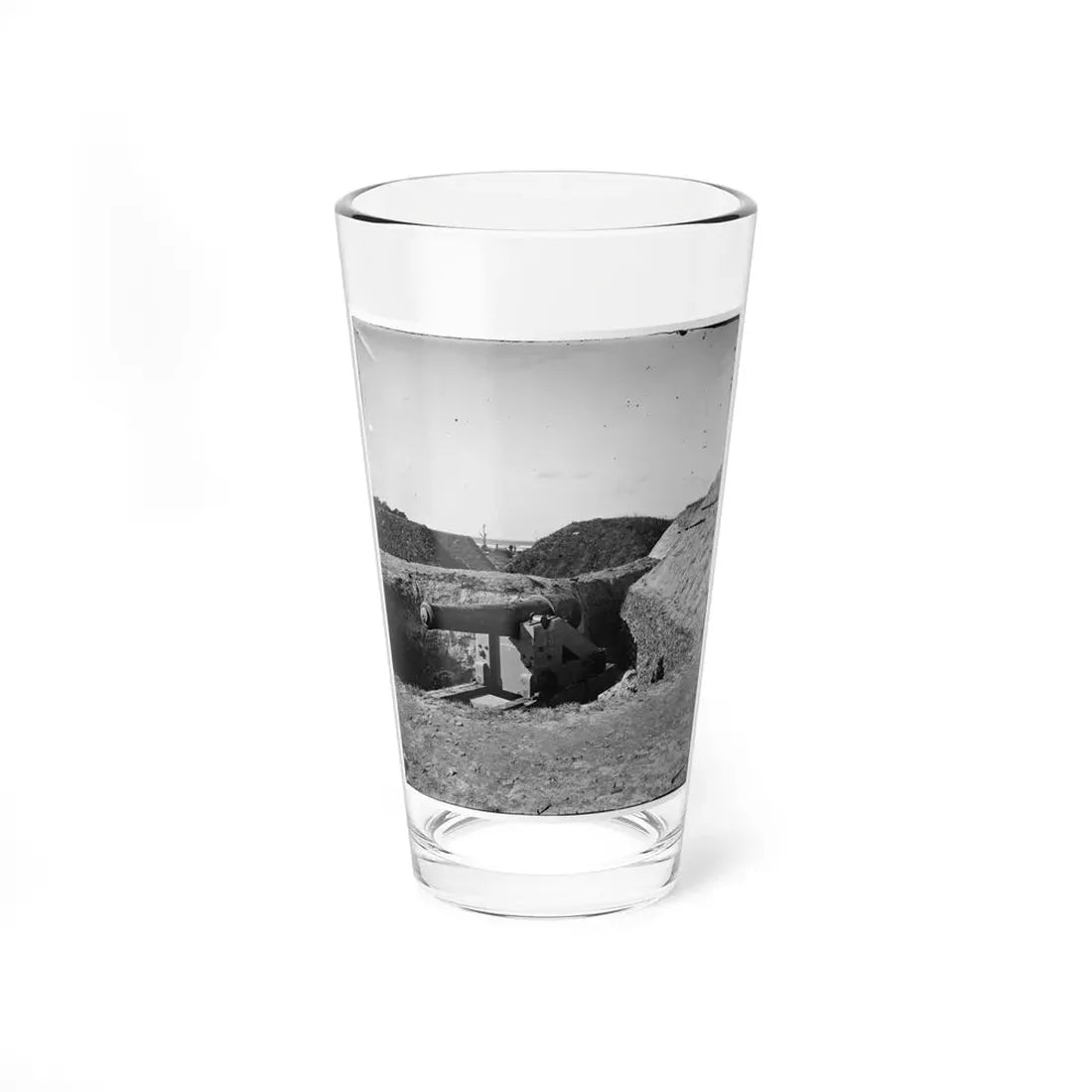 Savannah, Ga., Vicinity. Confederate Gun At Fort Mcallister (U.S. Civil War) Pint Glass 16oz 16oz - Go Mug Yourself