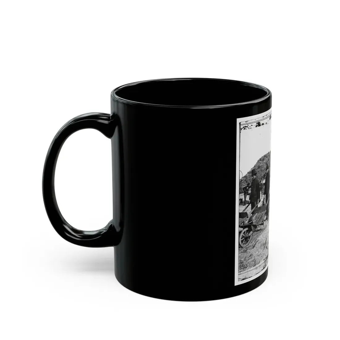 Savannah, Ga., Vicinity. Sherman's Troops Removing Ammunition From Fort Mcallister In Wheelbarrows (U.S. Civil War) Black Coffee Mug - Go Mug Yourself