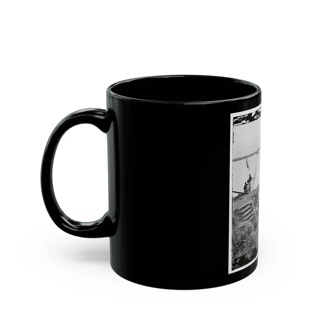 Savannah, Ga., Vicinity. Signal Station On The Ogeechee At Fort Mcallister (U.S. Civil War) Black Coffee Mug - Go Mug Yourself