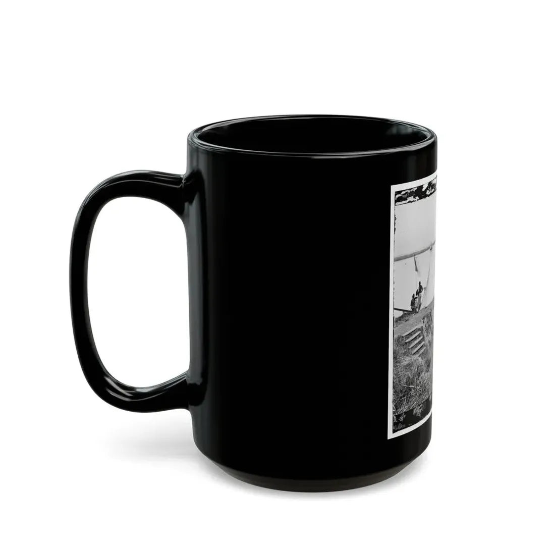 Savannah, Ga., Vicinity. Signal Station On The Ogeechee At Fort Mcallister (U.S. Civil War) Black Coffee Mug - Go Mug Yourself