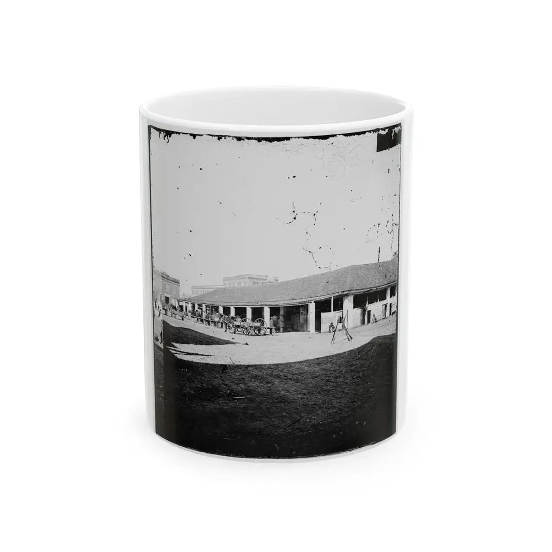 Savannah, Georgia (Vicinity). Market Place (U.S. Civil War) White Coffee Mug 11oz - Go Mug Yourself