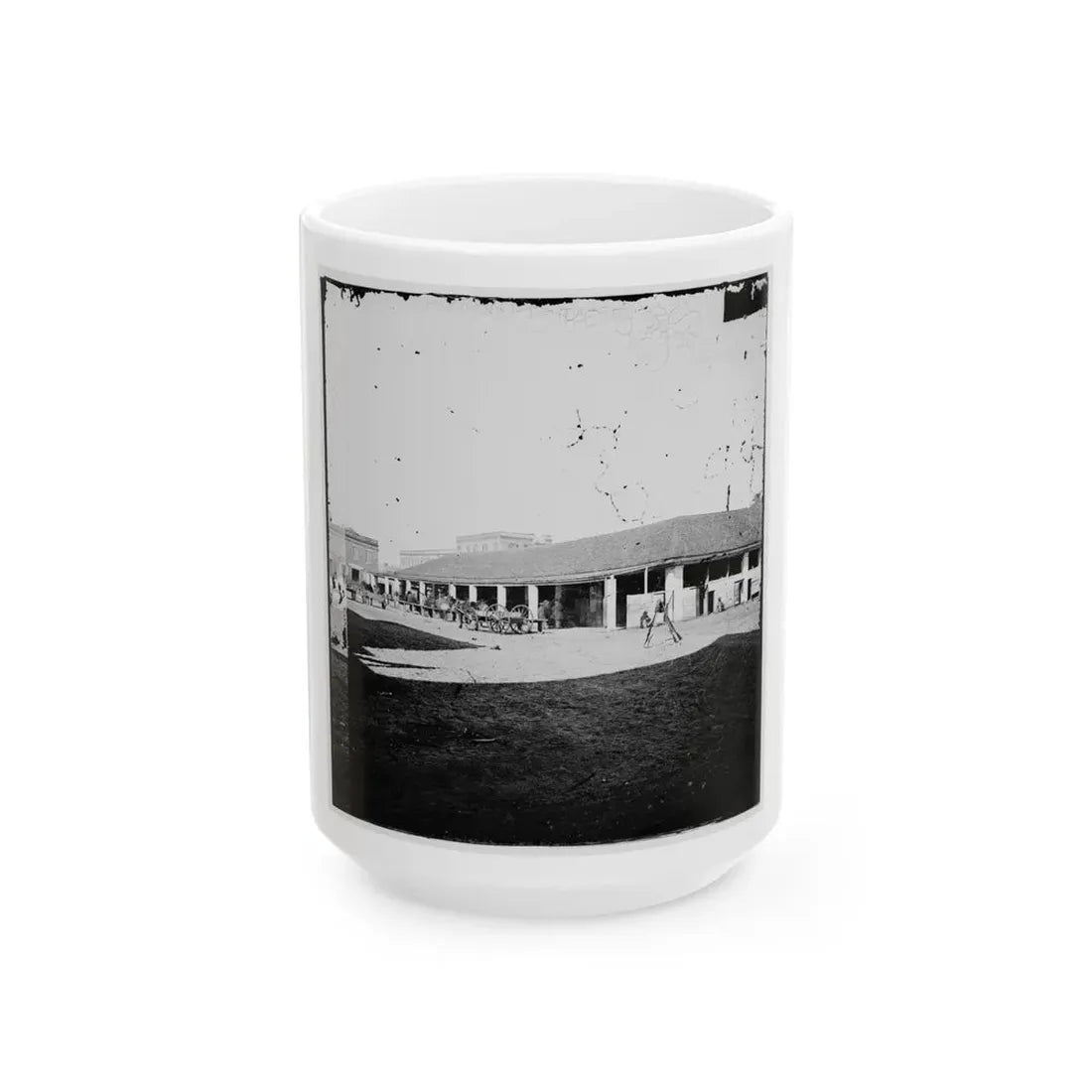 Savannah, Georgia (Vicinity). Market Place (U.S. Civil War) White Coffee Mug 15oz - Go Mug Yourself