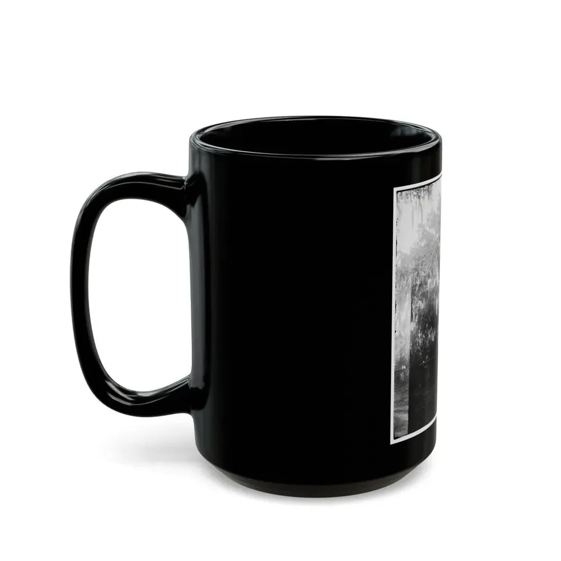 Savannah, Georgia. View Of Cemetery (U.S. Civil War) Black Coffee Mug - Go Mug Yourself