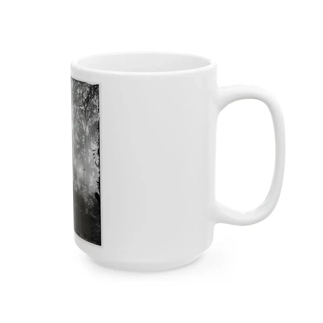 Savannah, Georgia. View Of Cemetery (U.S. Civil War) White Coffee Mug - Go Mug Yourself
