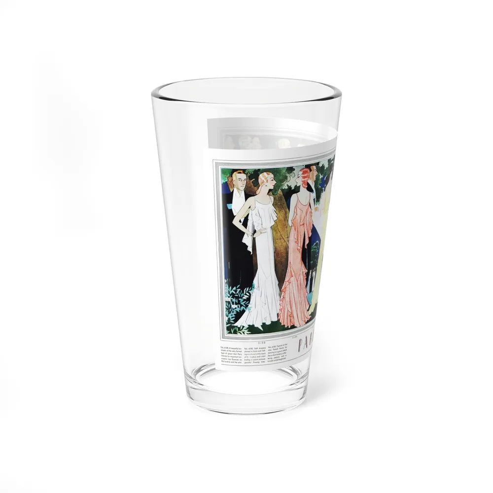 Saves Its Most Striking Ideas For The Evening, McCall's, July 1930 (Magazine Illustration) Pint Glass 16oz - Go Mug Yourself