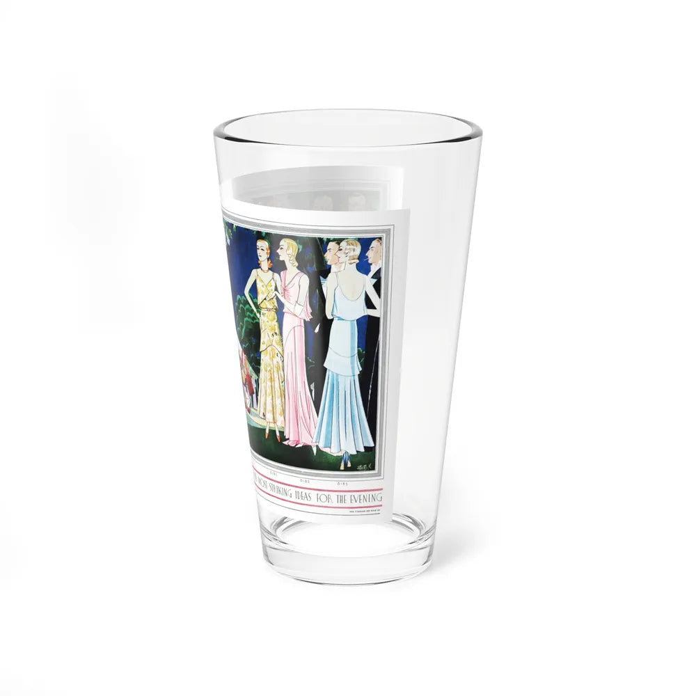 Saves Its Most Striking Ideas For The Evening, McCall's, July 1930 (Magazine Illustration) Pint Glass 16oz - Go Mug Yourself