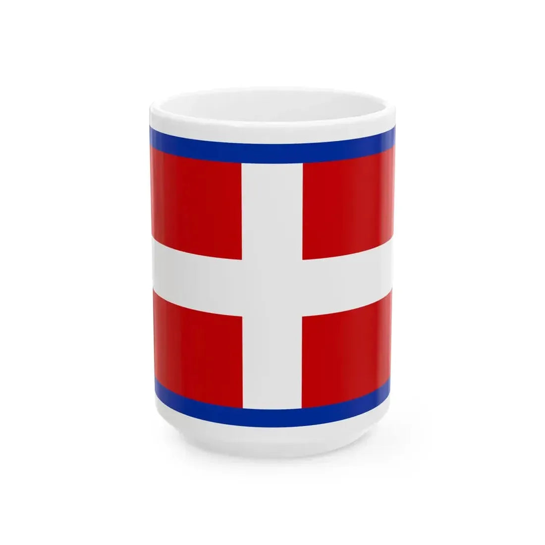 Savoyard flag (Italy) White Coffee Mug 15oz - Go Mug Yourself