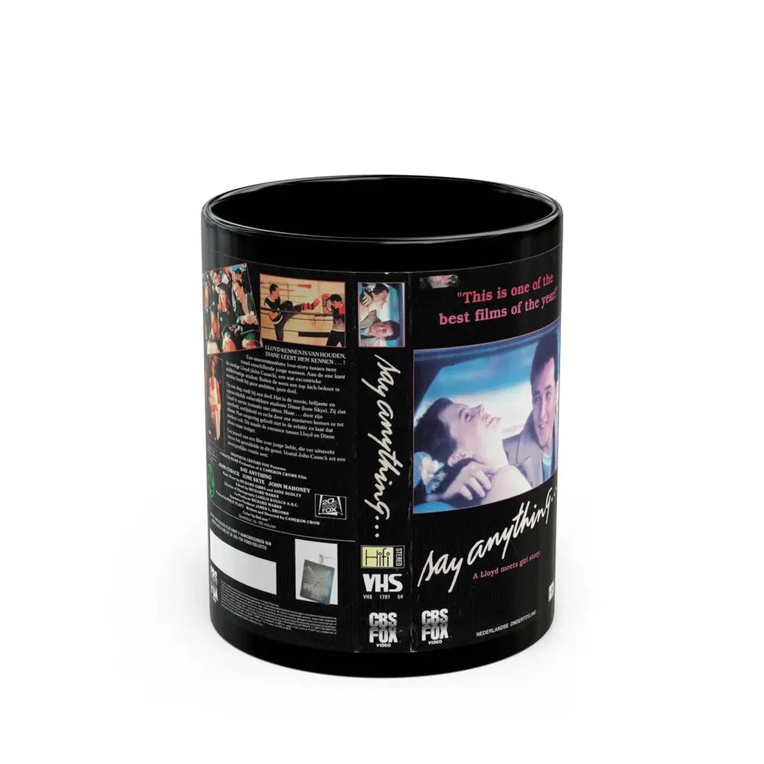 SAY ANYTHING (VHS COVER) - Black Coffee Mug 11oz - Go Mug Yourself