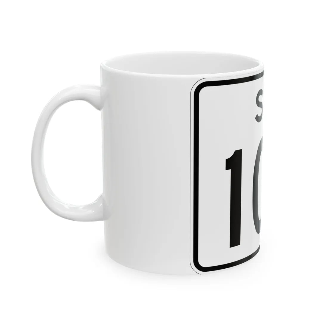 SC-100 (South Carolina) (Road Sign) White Coffee Mug - Go Mug Yourself