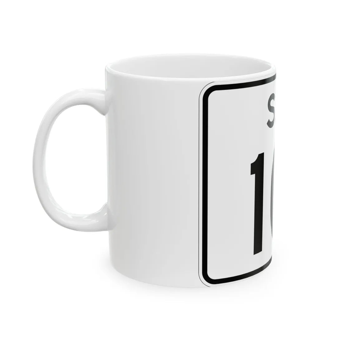 SC-101 (South Carolina) (Road Sign) White Coffee Mug - Go Mug Yourself