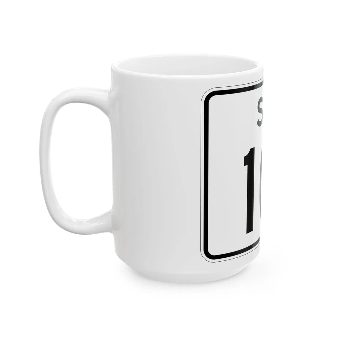 SC-101 (South Carolina) (Road Sign) White Coffee Mug - Go Mug Yourself