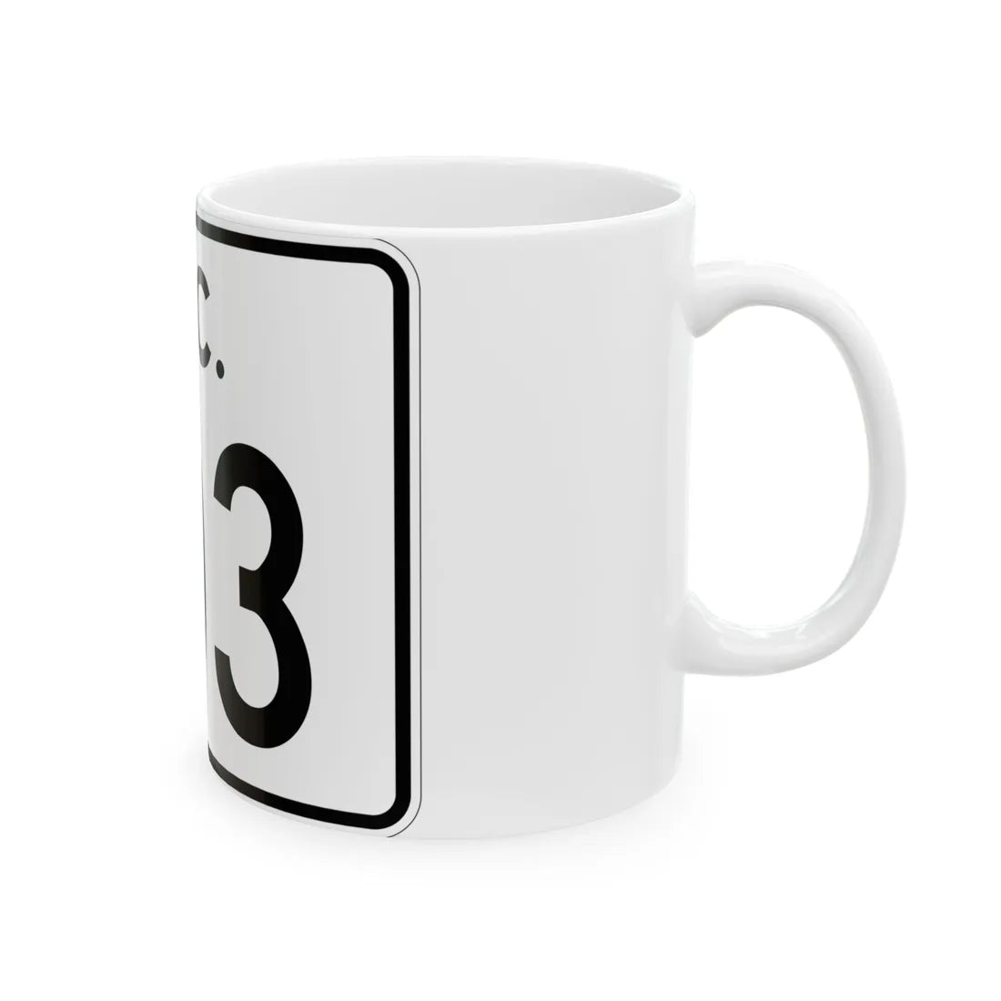SC-103 (South Carolina) (Road Sign) White Coffee Mug - Go Mug Yourself