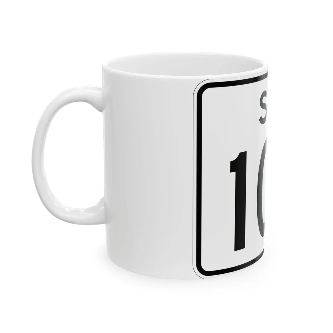 SC-104 (South Carolina) (Road Sign) White Coffee Mug - Go Mug Yourself