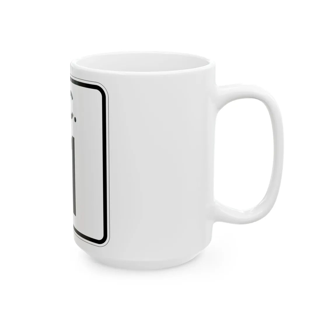 SC-11 (South Carolina) (Road Sign) White Coffee Mug - Go Mug Yourself