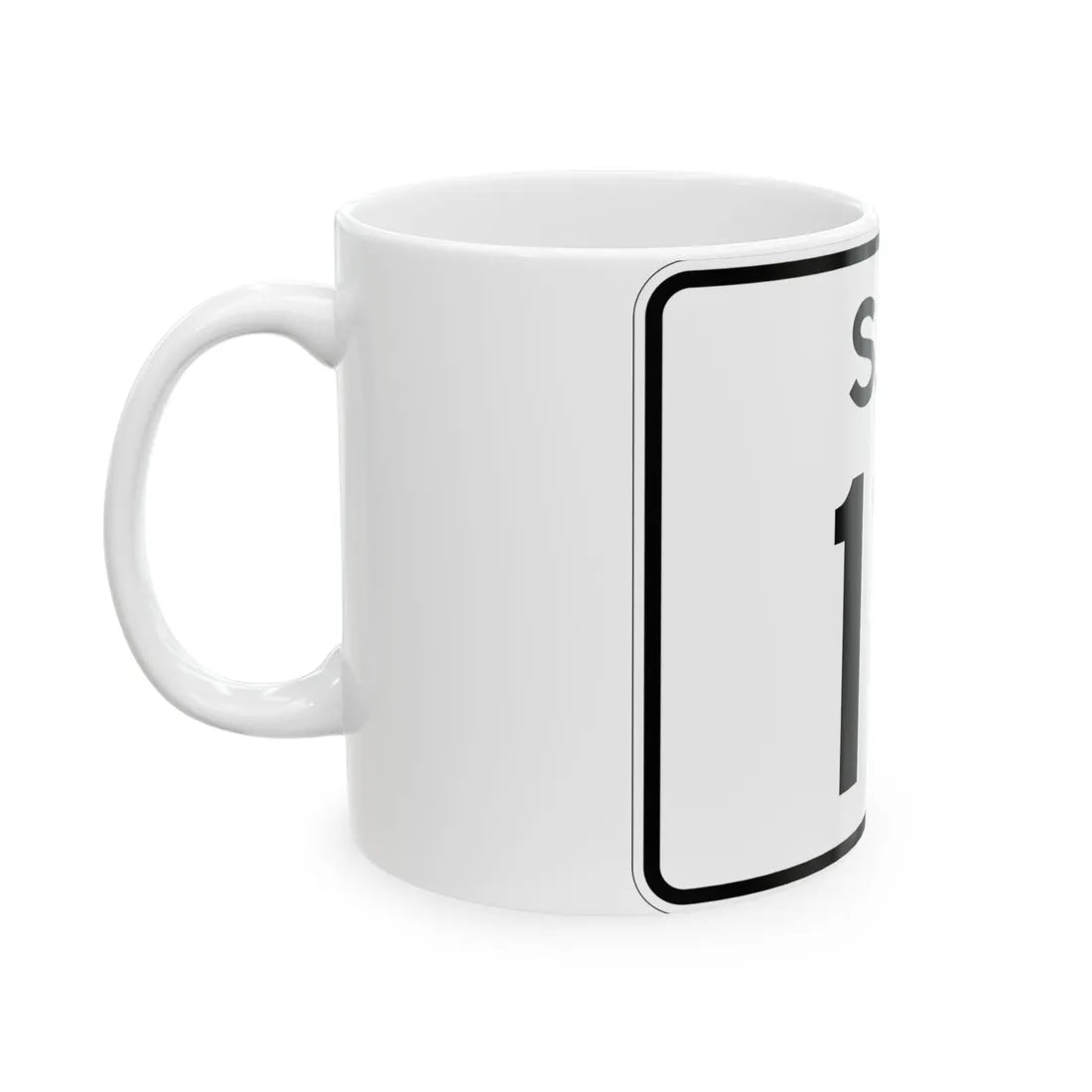SC-111 (South Carolina) (Road Sign) White Coffee Mug - Go Mug Yourself