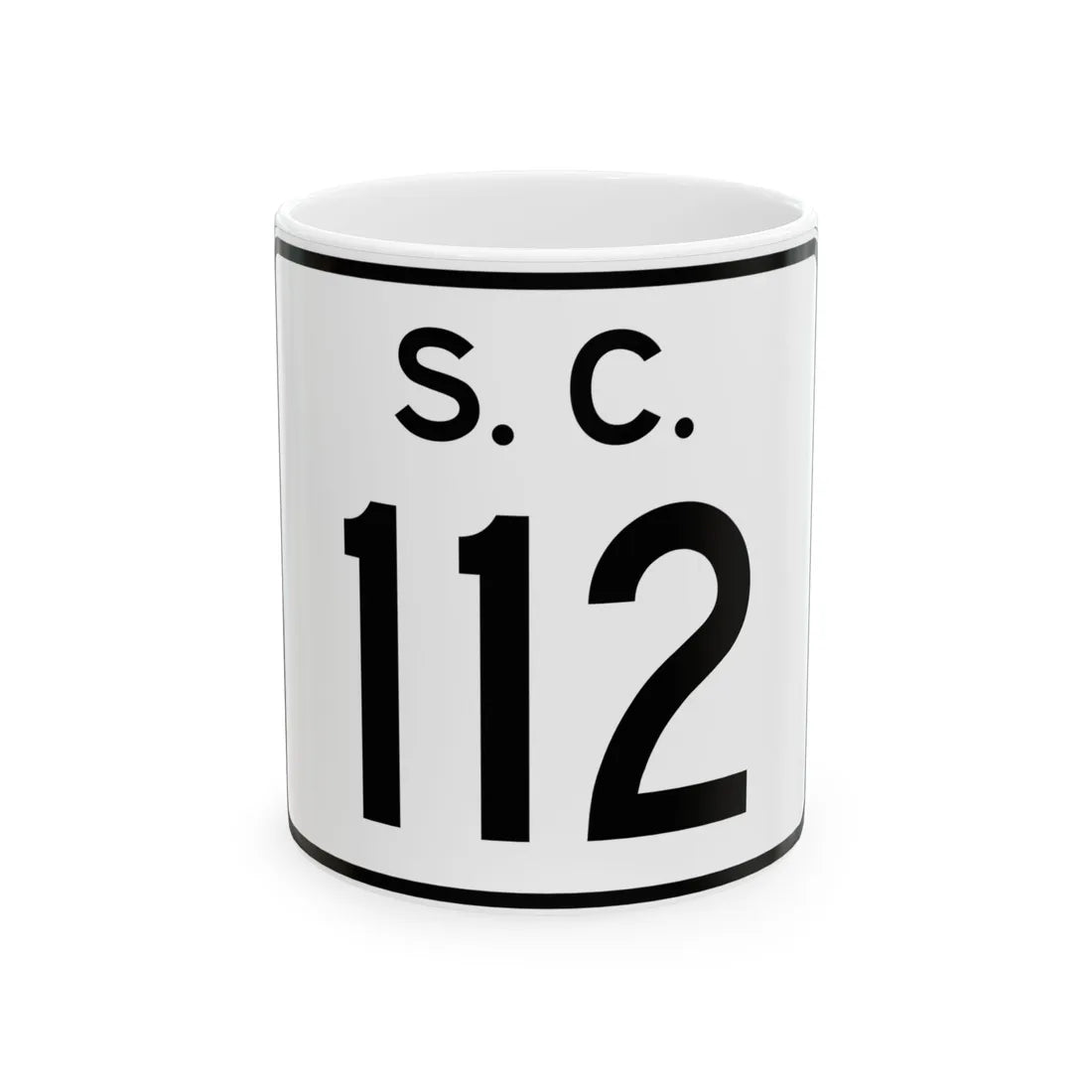 SC-112 (South Carolina) (Road Sign) White Coffee Mug 11oz - Go Mug Yourself