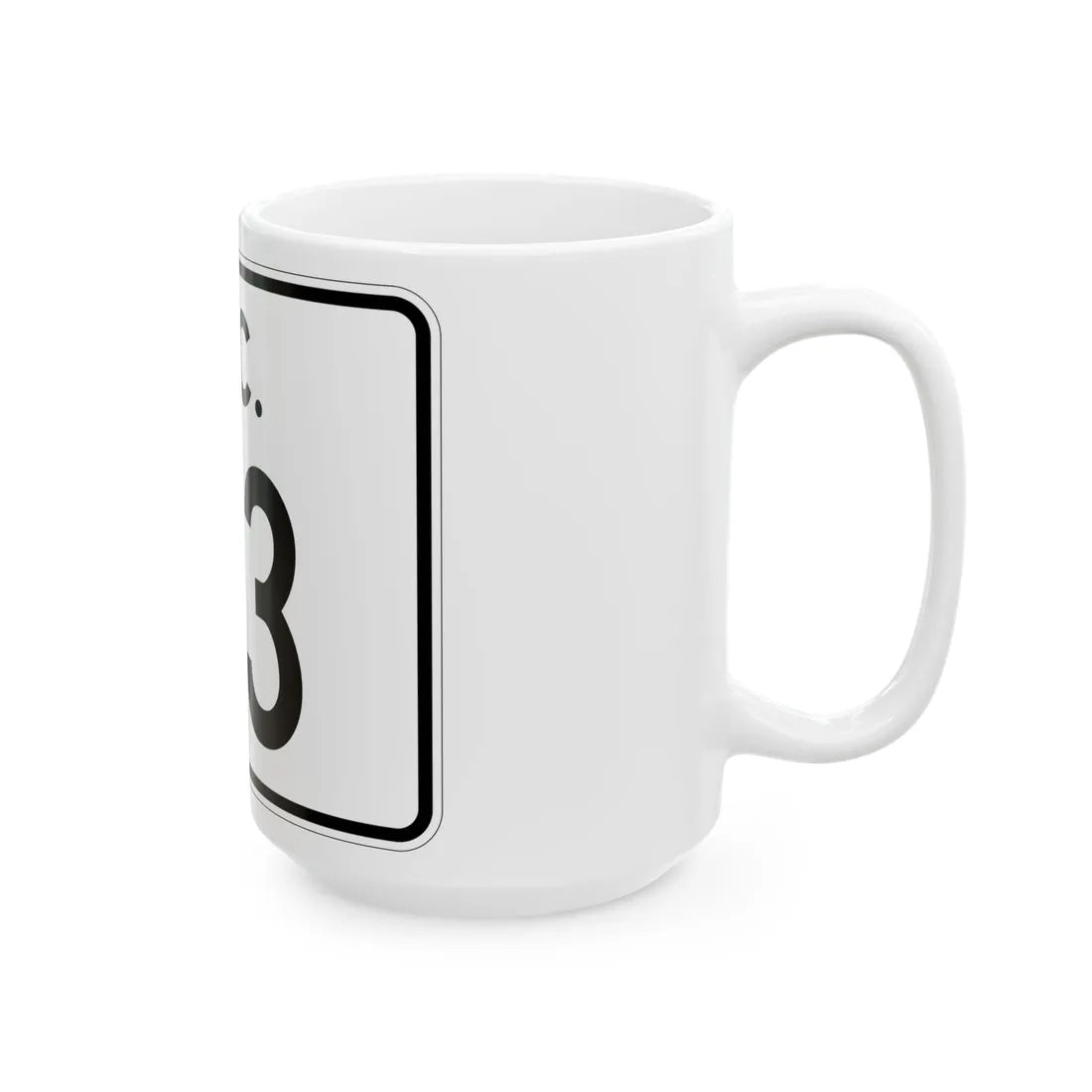 SC-113 (South Carolina) (Road Sign) White Coffee Mug - Go Mug Yourself