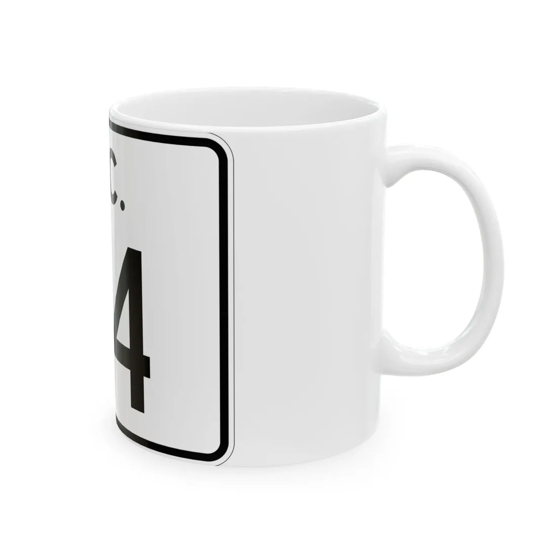 SC-114 (South Carolina) (Road Sign) White Coffee Mug - Go Mug Yourself
