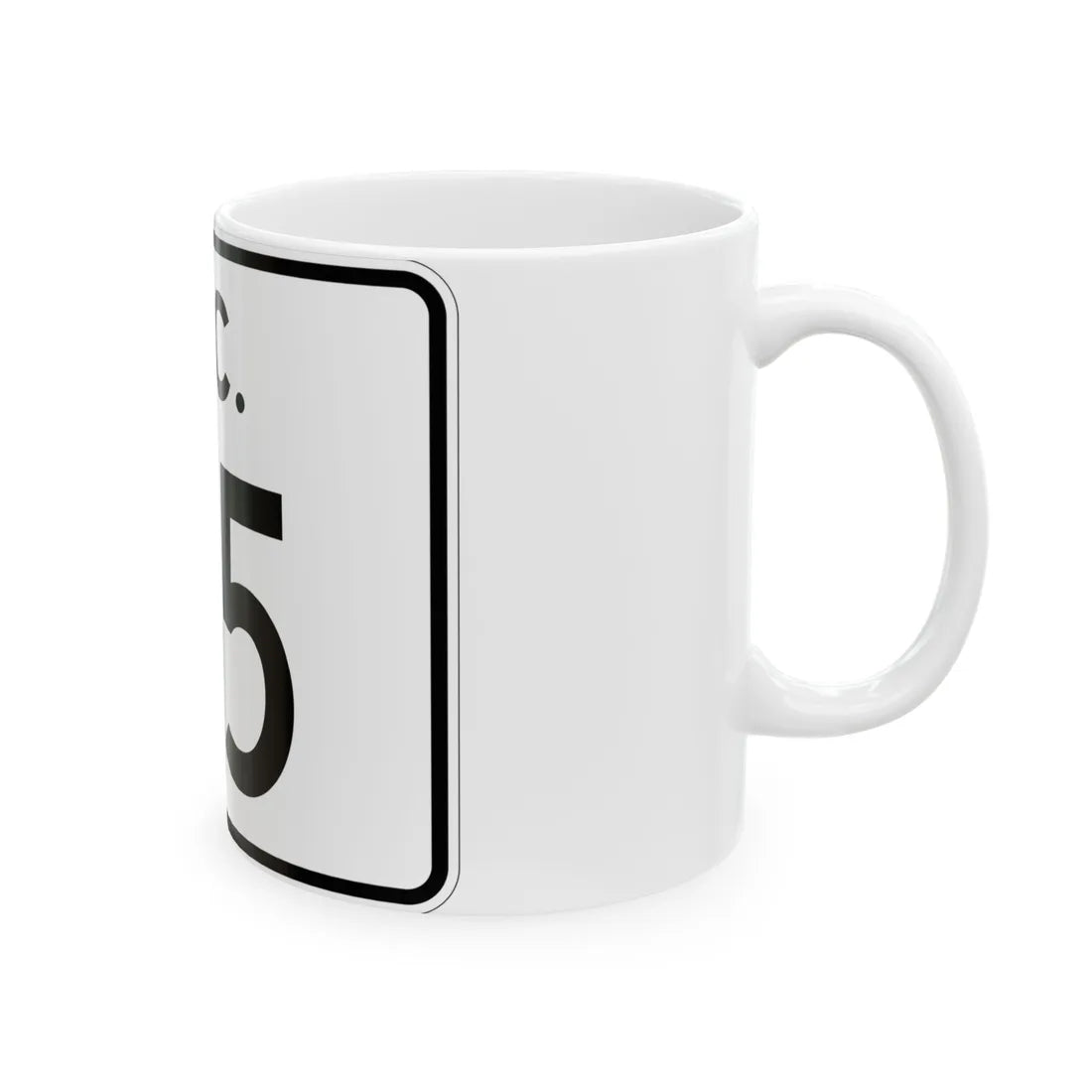 SC-115 (South Carolina) (Road Sign) White Coffee Mug - Go Mug Yourself